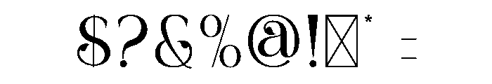 Blade Frond Font OTHER CHARS