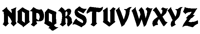 Blade Gothic Font UPPERCASE
