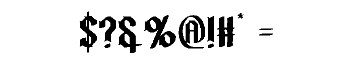 Blamber Font OTHER CHARS