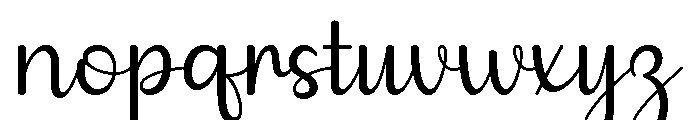 Bland Smile Font LOWERCASE