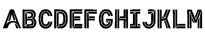 Blandina Regular Font UPPERCASE