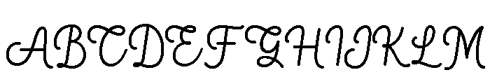 Blandony Regular Font UPPERCASE