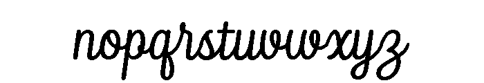 Blandony Regular Font LOWERCASE