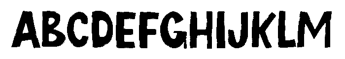 Blank Letters Font UPPERCASE