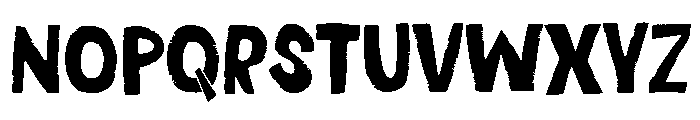 Blank Letters Font UPPERCASE