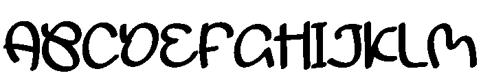Blanket Alphabet Font UPPERCASE