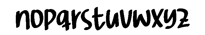 Blanket Alphabet Font LOWERCASE