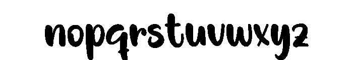 Blanking Font LOWERCASE