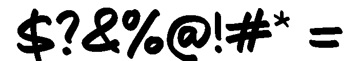 Blast Men Font OTHER CHARS