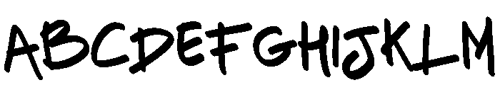 Blast Men Font UPPERCASE