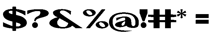 Blatz Font OTHER CHARS