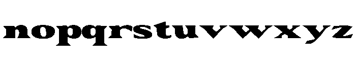 Blatz Font LOWERCASE