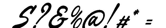 Blau Forte Italic Font OTHER CHARS