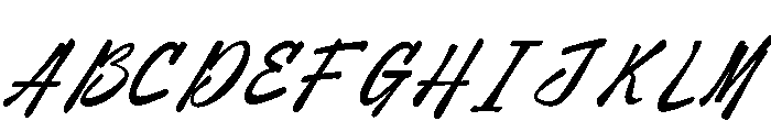 Blau Forte Italic Font UPPERCASE