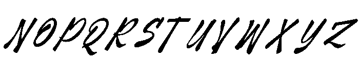 Blau Forte Italic Font UPPERCASE