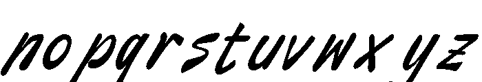 Blau Forte Italic Font LOWERCASE