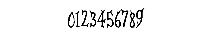 Blaze Punch Halloween Font OTHER CHARS