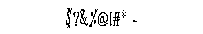 Blaze Punch Halloween Font OTHER CHARS
