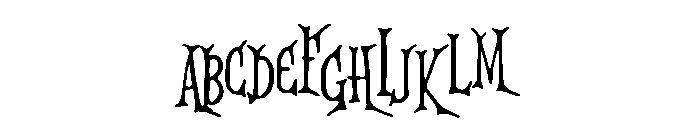 Blaze Punch Halloween Font UPPERCASE