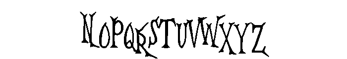 Blaze Punch Halloween Font UPPERCASE