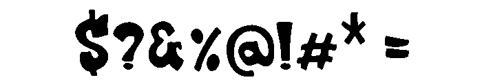 Blaze Punch Font OTHER CHARS