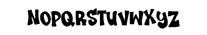 Blaze Punch Font LOWERCASE