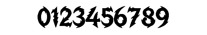 Blaze Thorn Regular Font OTHER CHARS