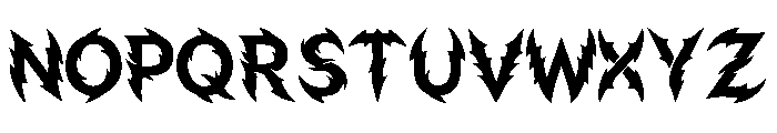 Blaze Thorn Regular Font UPPERCASE