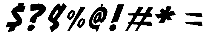Blaze Vector Regular Font OTHER CHARS