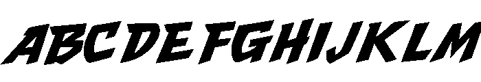 Blaze Vector Regular Font UPPERCASE