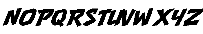 Blaze Vector Regular Font UPPERCASE