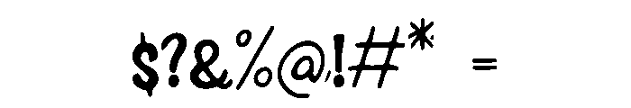 Blazed_Bold Font OTHER CHARS