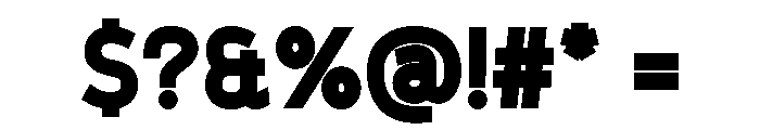 Blazoned Black Font OTHER CHARS