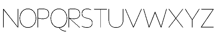 Blazoned Thin Font UPPERCASE