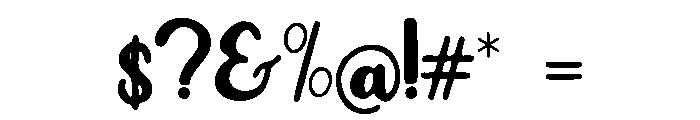 Blenny Font OTHER CHARS