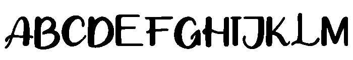 Blenny Font UPPERCASE