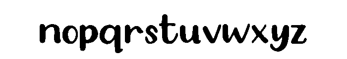 Blenny Font LOWERCASE