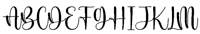 Blessed Christmas Script Font UPPERCASE