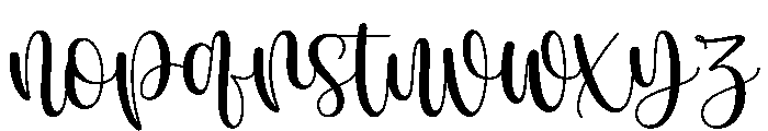 Blessed Christmas Script Font LOWERCASE
