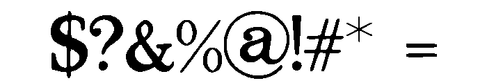 Blessfield Font OTHER CHARS