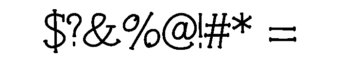 Blessora Font OTHER CHARS