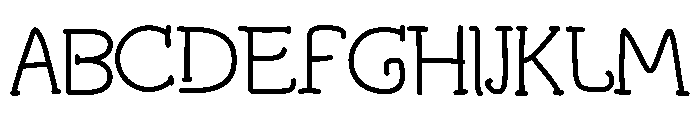 Blessora Font UPPERCASE