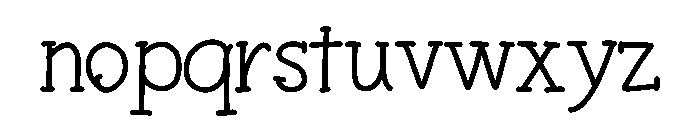 Blessora Font LOWERCASE