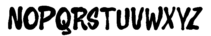 BleutersMocren Font UPPERCASE