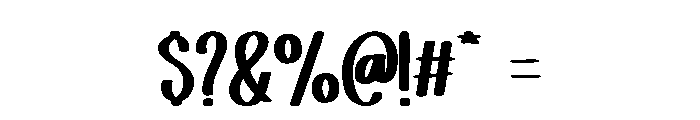 Blindly Beloved Regular Font OTHER CHARS