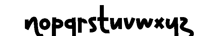 Blinds Redglick Font LOWERCASE