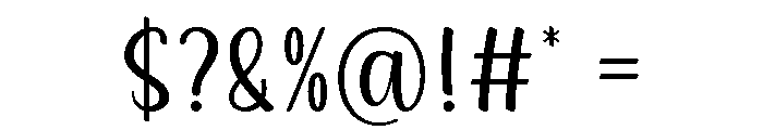 Blink Hope Font OTHER CHARS