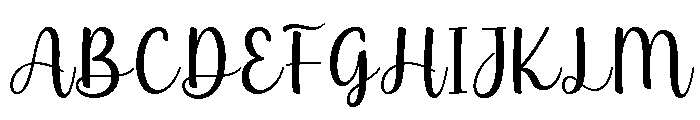 Blink Hope Font UPPERCASE