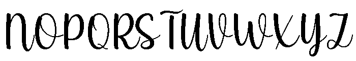 Blink Hope Font UPPERCASE
