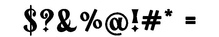 Blink Omega Font OTHER CHARS